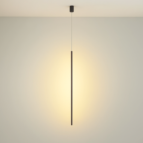 Luminaires suspendus LED modernes pour chambre à coucher chevet lecture lampe suspendue salon Bar café décor noir lustre plus long