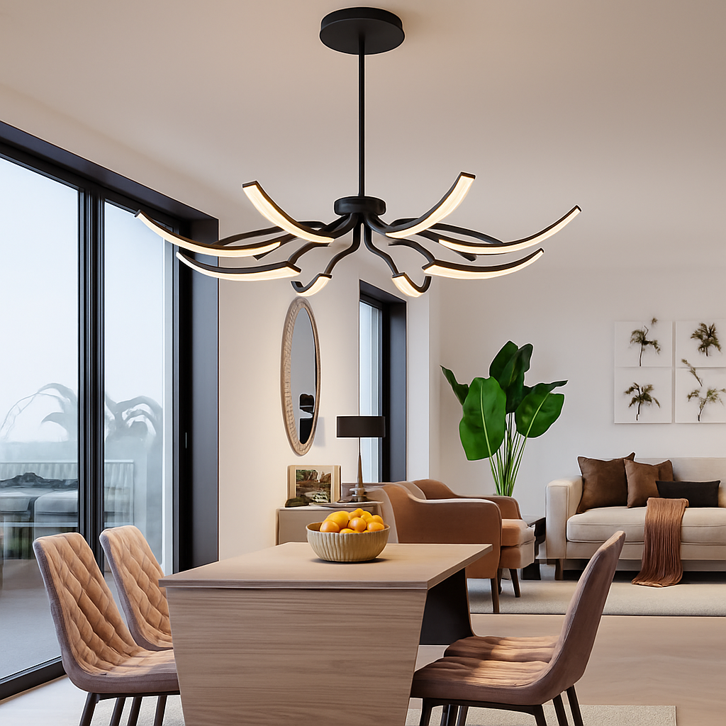 lustre araignée réglable design créatif pour décoration intérieure - vue 4 sur 6