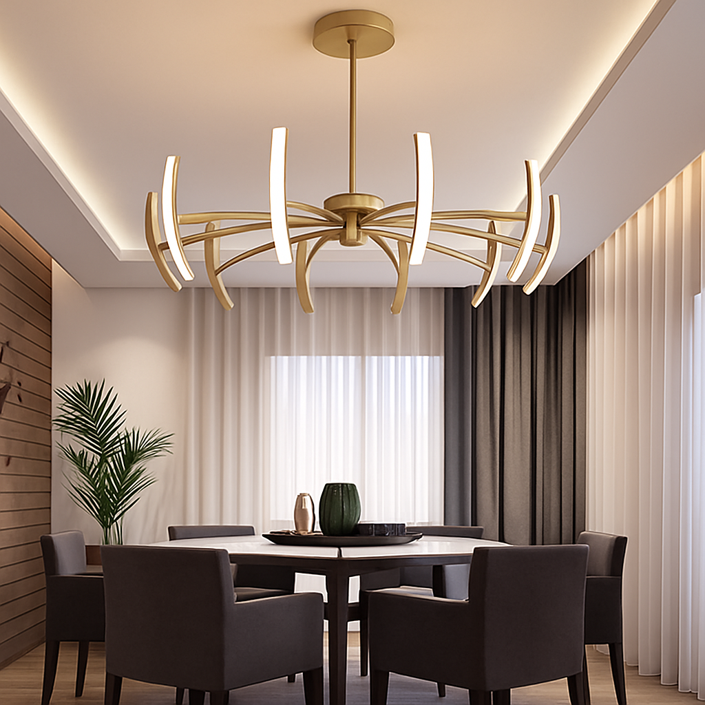 lustre araignée réglable design créatif pour décoration intérieure - vue 5 sur 6