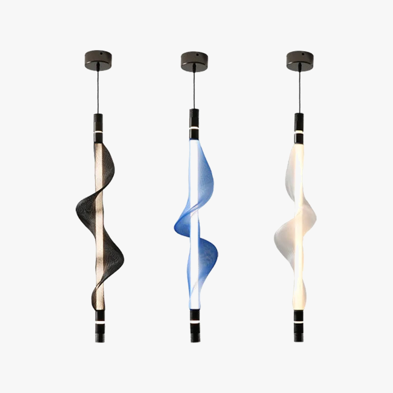 lustre artistique à led en acrylique design moderne éclairage suspendu
