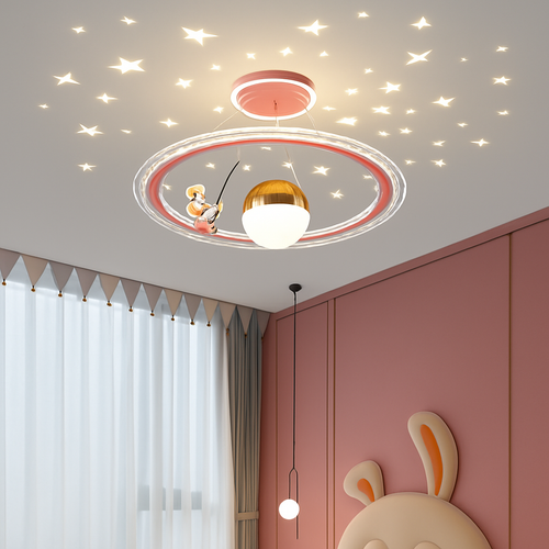 lustre astronaute décoration créative chambre enfants dessin animé - vue 2 sur 18