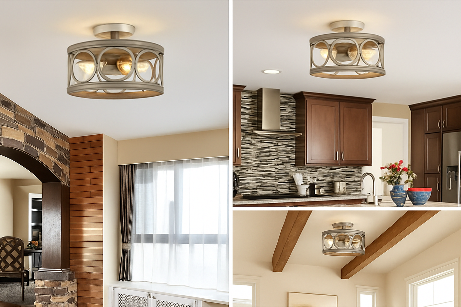 Lustre circulaire industriel américain ferme rétro fer Art Grain de bois pour Restaurant maison chambre plafonnier décor à la maison - vue 6 sur 8