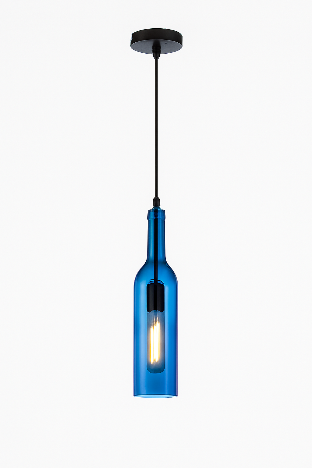 lustre créatif en forme de bouteille de vin décoratif pour la maison - vue 12 sur 15