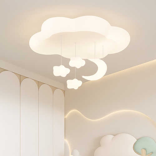 lustre créatif nuage blanc lune étoile pour enfants
