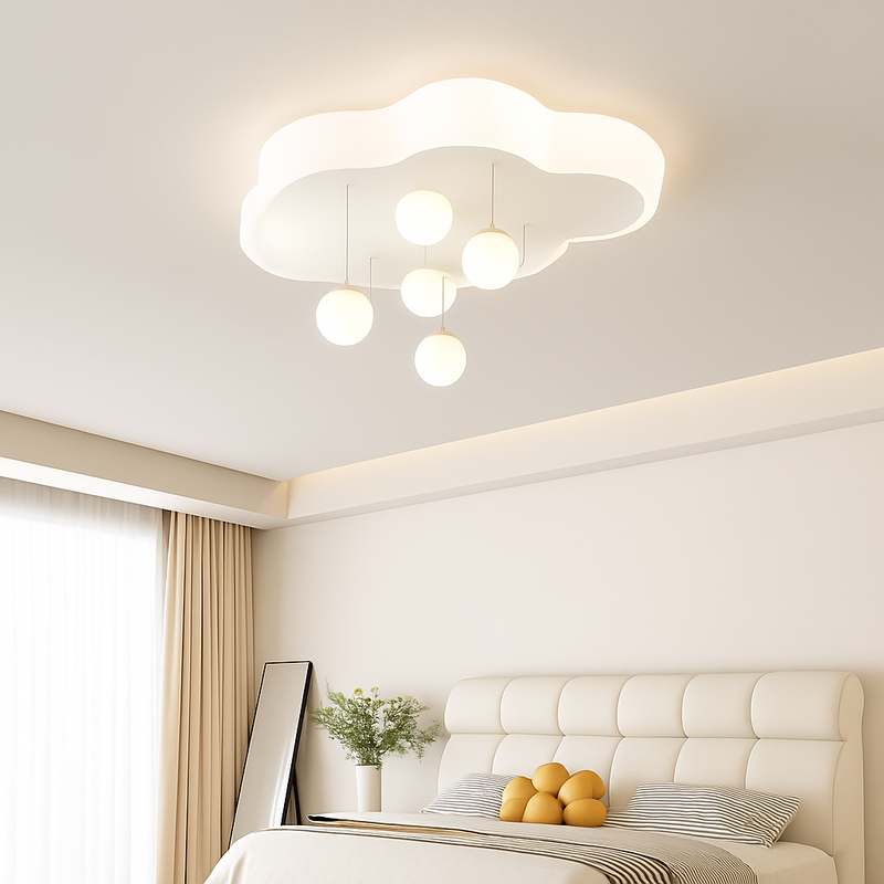 lustre créatif nuage blanc lune étoile pour enfants
