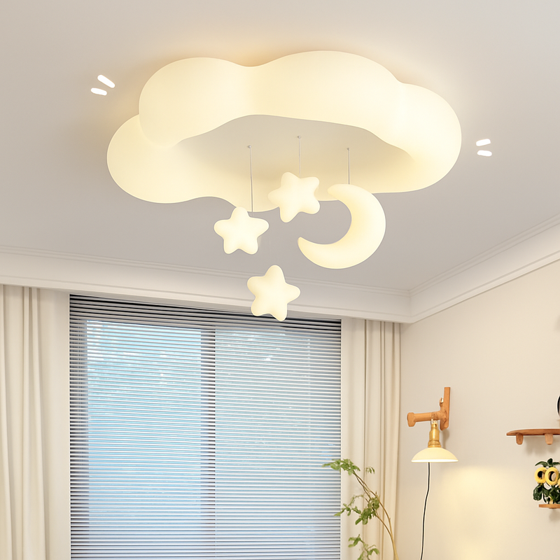 lustre créatif nuage blanc lune étoile pour enfants