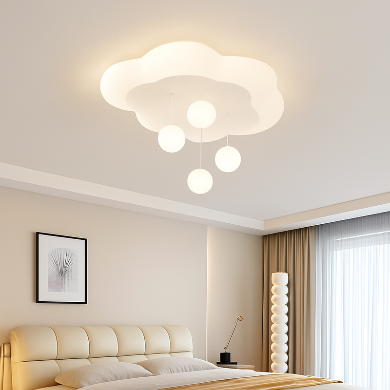lustre créatif nuage blanc lune étoile pour enfants
