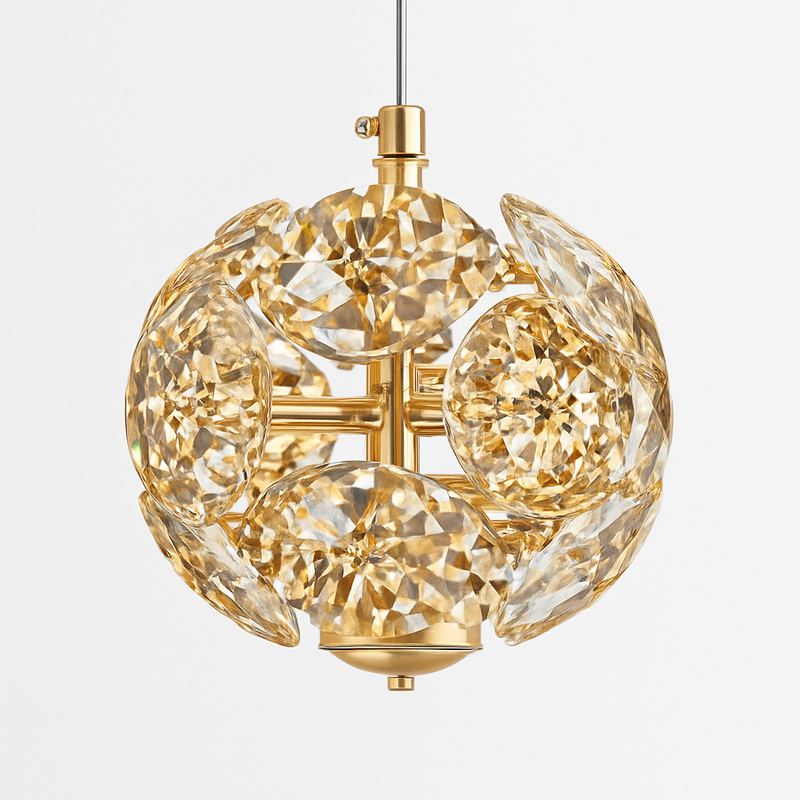 lustre de chevet en cristal k9 moderne et luxueux