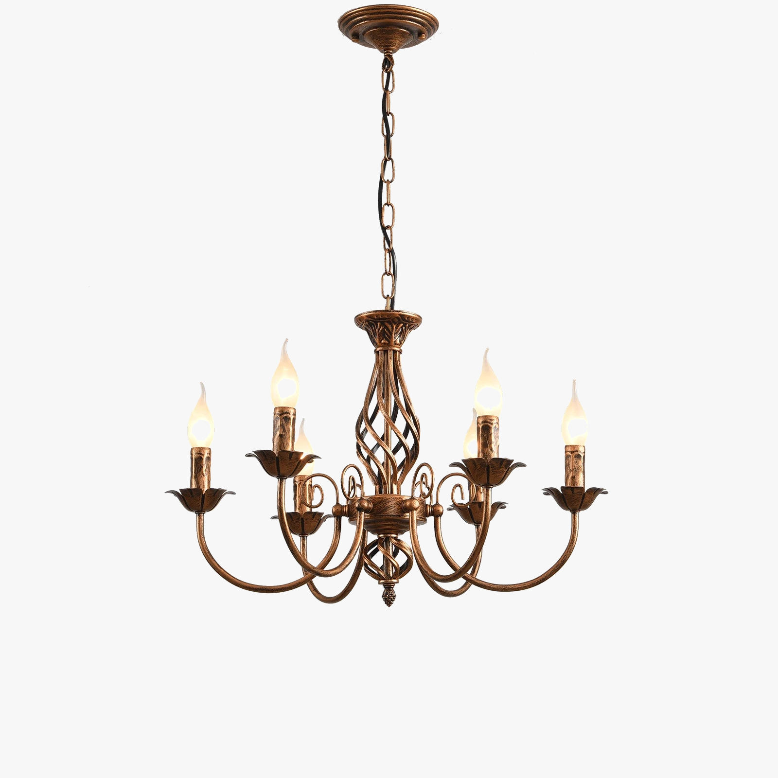 Lustre de ferme en bronze