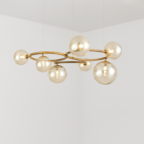 Grand Lustre Transparent 15 Lumières 78x82cm Style Vintage – Neuf, Wow !