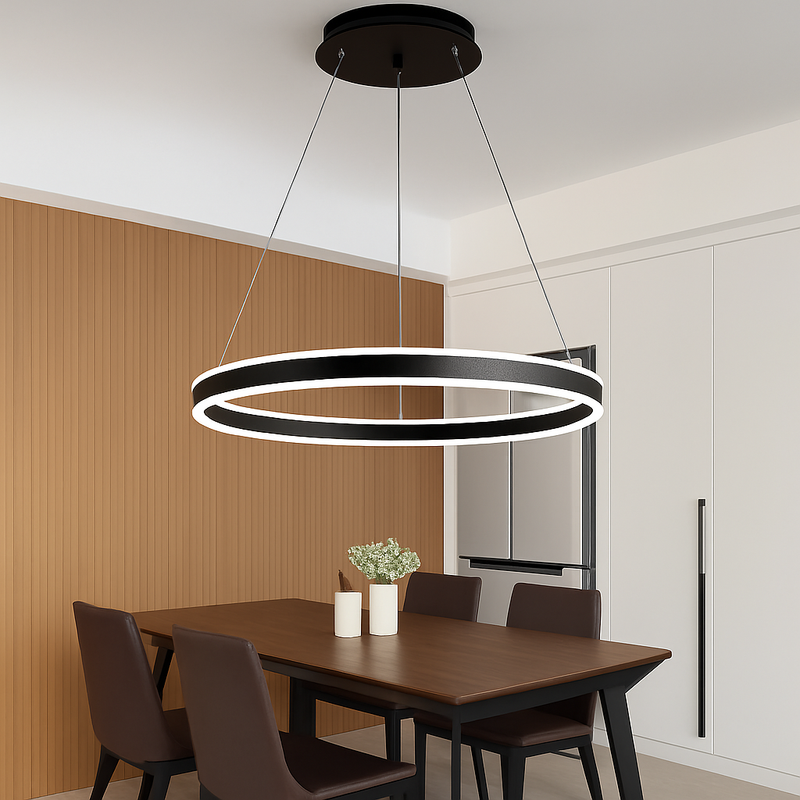 lustre design à Anneau moderne LED dimmable