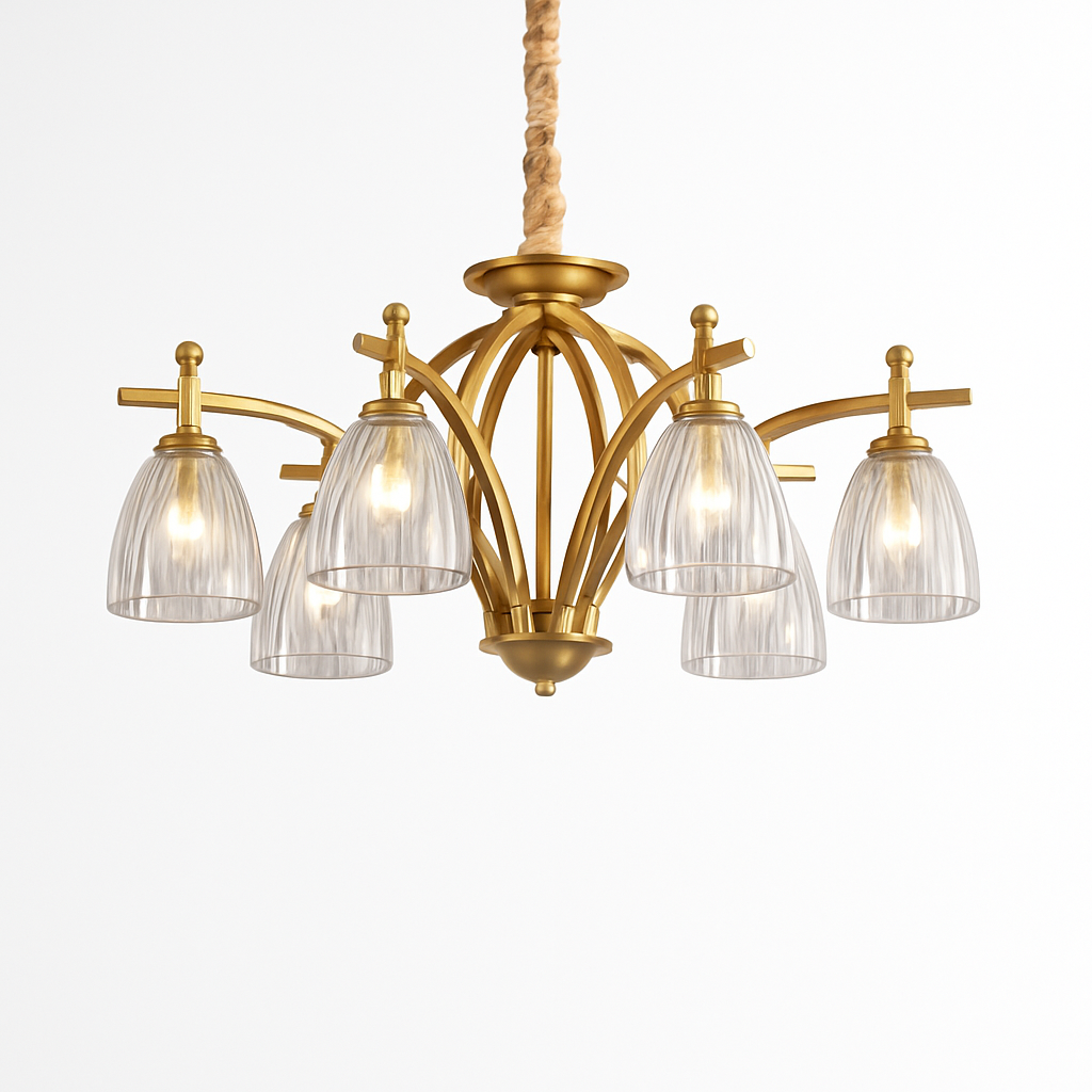 lustre design de luxe nordique vintage suspension loft - vue 5 sur 11