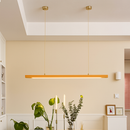 Lustre design en bois long à LED Bar