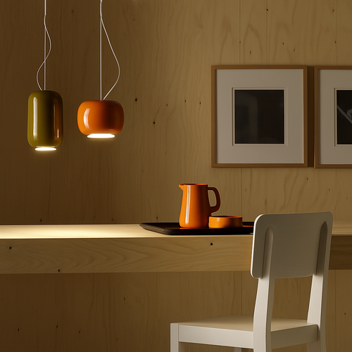 lustre design italien en verre pour bar et restaurant