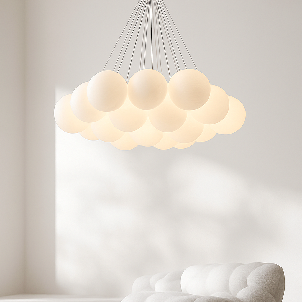 Lustre design LED avec boules - vue 3 sur 9