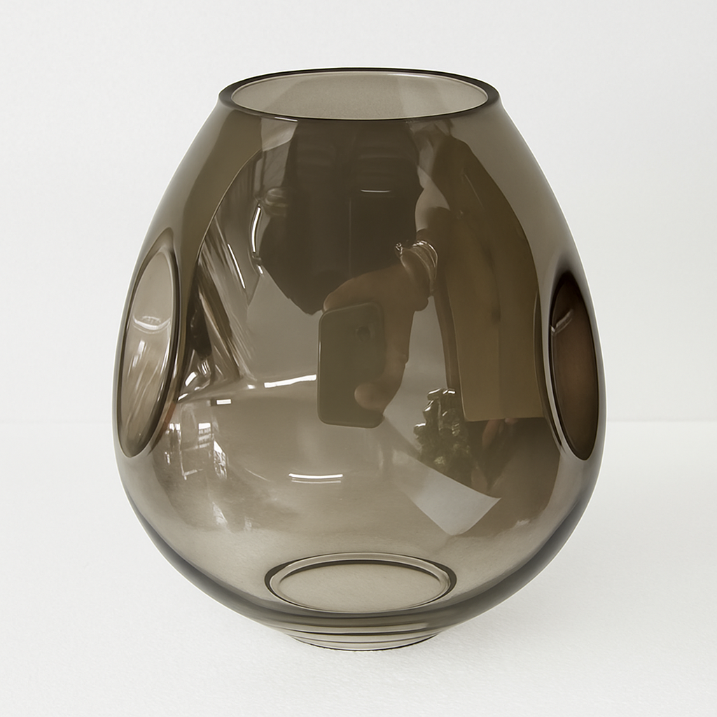 Lustre design à LED avec branches métal et bulles en verre Beans - vue 8 sur 15