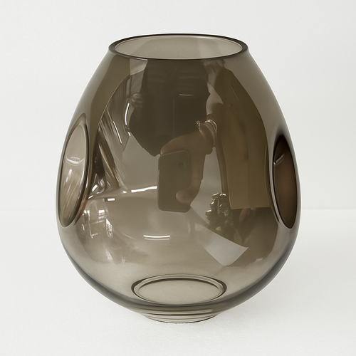 Lustre design à LED avec branches métal et bulles en verre Beans