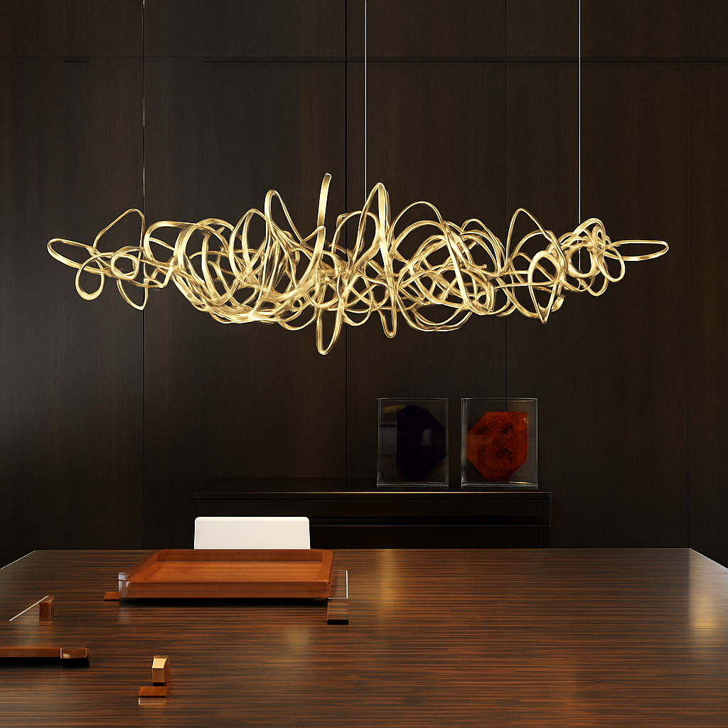 Lustre design à LED moderne Luxury - vue 4 sur 5