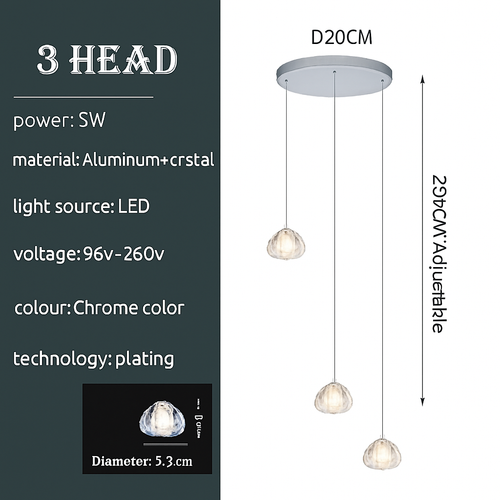 lustre en cristal design luxueux pour escalier colimaçon moderne - vue 15 sur 16