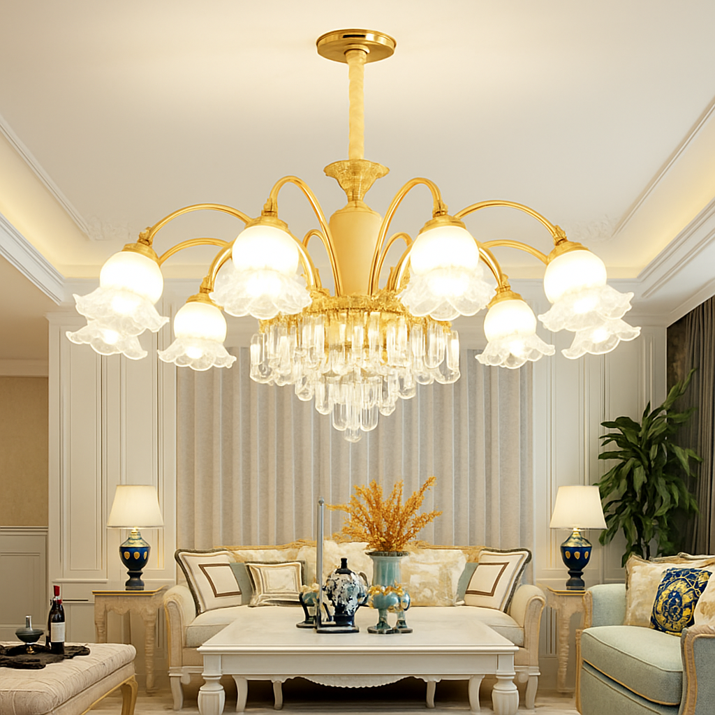 lustre en cristal lumineux pour hôtels et églises - vue 11 sur 16