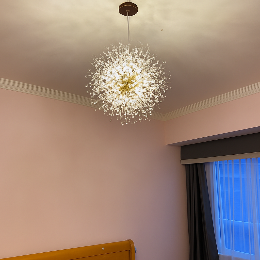 lustre en cristal moderne éclairage décoratif pour intérieur élégant - vue 3 sur 8