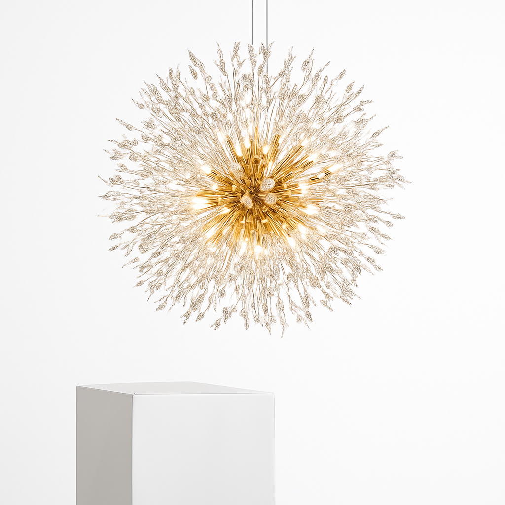 lustre en cristal moderne éclairage décoratif pour intérieur élégant - vue 4 sur 8