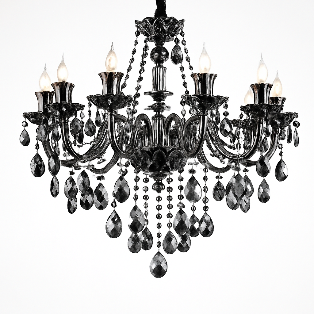 lustre en cristal moderne pour éclairage d'ambiance élégante - vue 5 sur 15