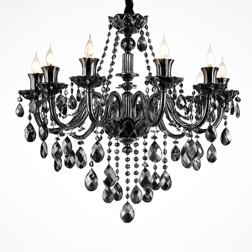 lustre en cristal moderne pour éclairage d'ambiance élégante - vue 6 sur 15