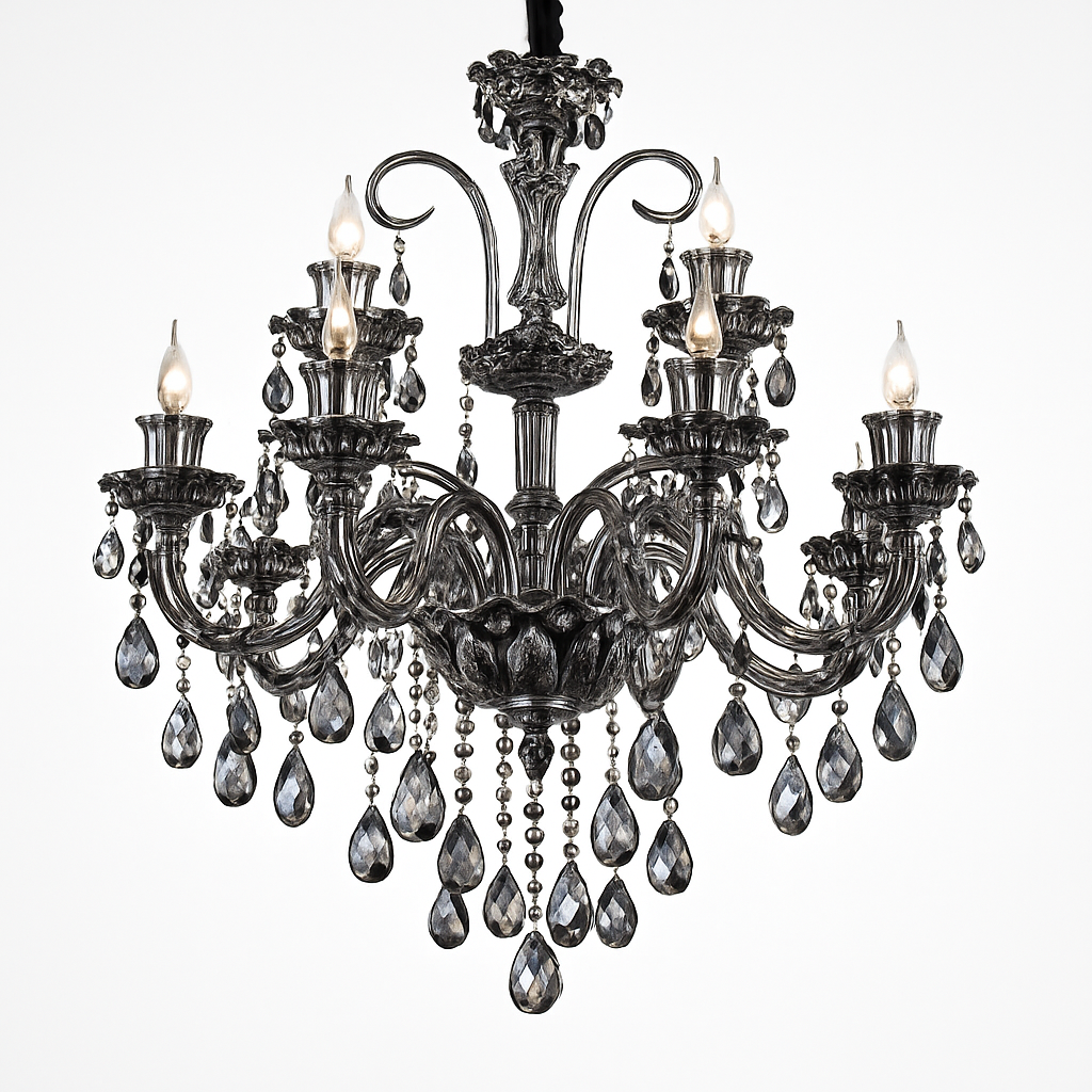 lustre en cristal moderne pour éclairage d'ambiance élégante - vue 6 sur 15