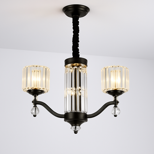 lustre en cristal moderne pour éclairage intérieur élégant - vue 11 sur 10