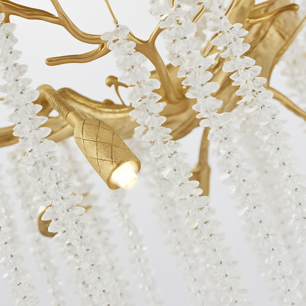 lustre en cristal rond de luxe pour intérieur élégant - vue 5 sur 12