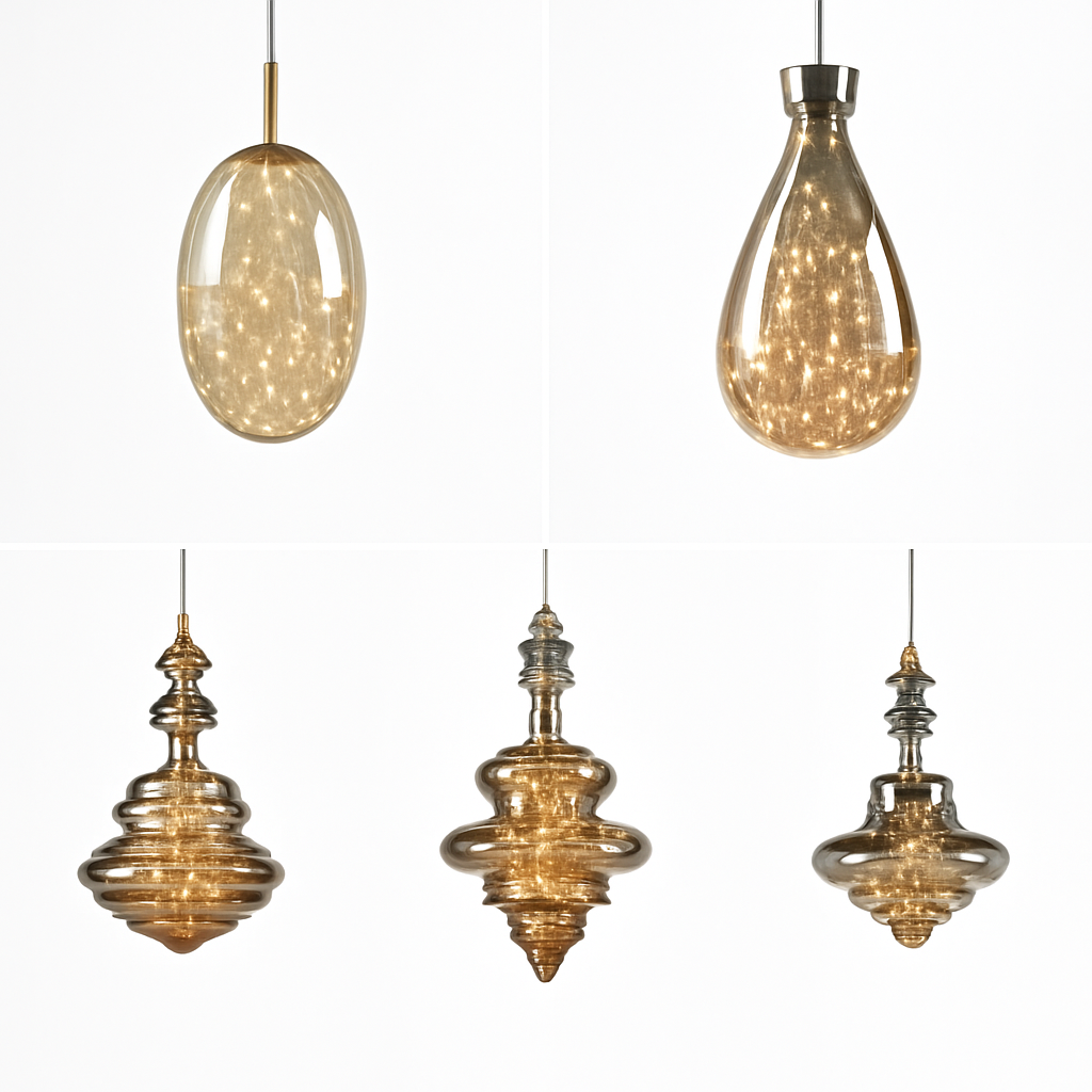 lustre en cuivre moderne avec cristal et éclairage led - vue 4 sur 15