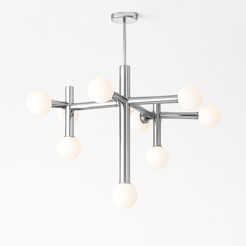 lustre en métal chrome style designer art décor