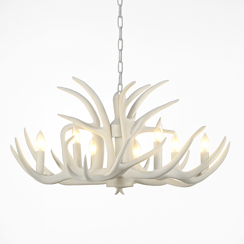 lustre en résine en forme de bois de cerf pour décoration de maison - vue 15 sur 24