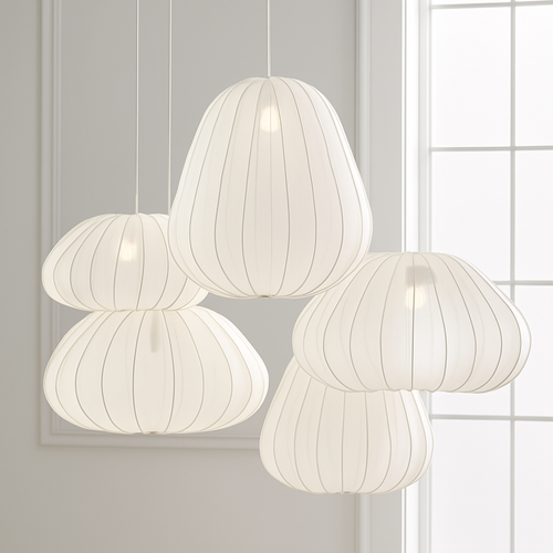 lustre en tissu rétro pour décoration intérieure design nordique