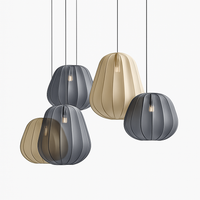 lustre en tissu wabi-sabi pour restaurant et bar décoratif