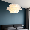 Lustre à fleurs blanches design nordique suspension pour chambre salon Bar lampe à manger chambre d'enfants suspension danoise