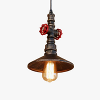 lustre industriel rétro en fer pour restaurant bar club