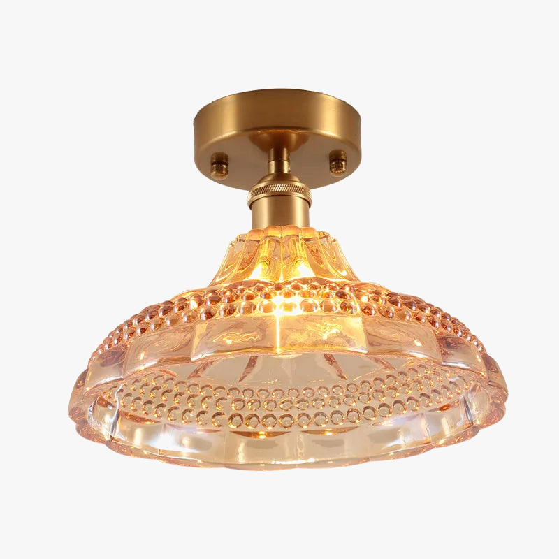 lustre japonais vintage en verre pour décoration intérieure