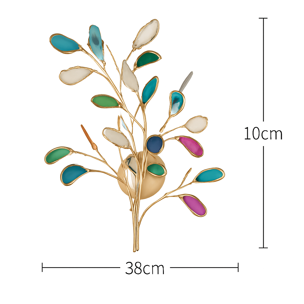 lustre led art déco en agate colorée pour un éclairage élégant - vue 11 sur 15