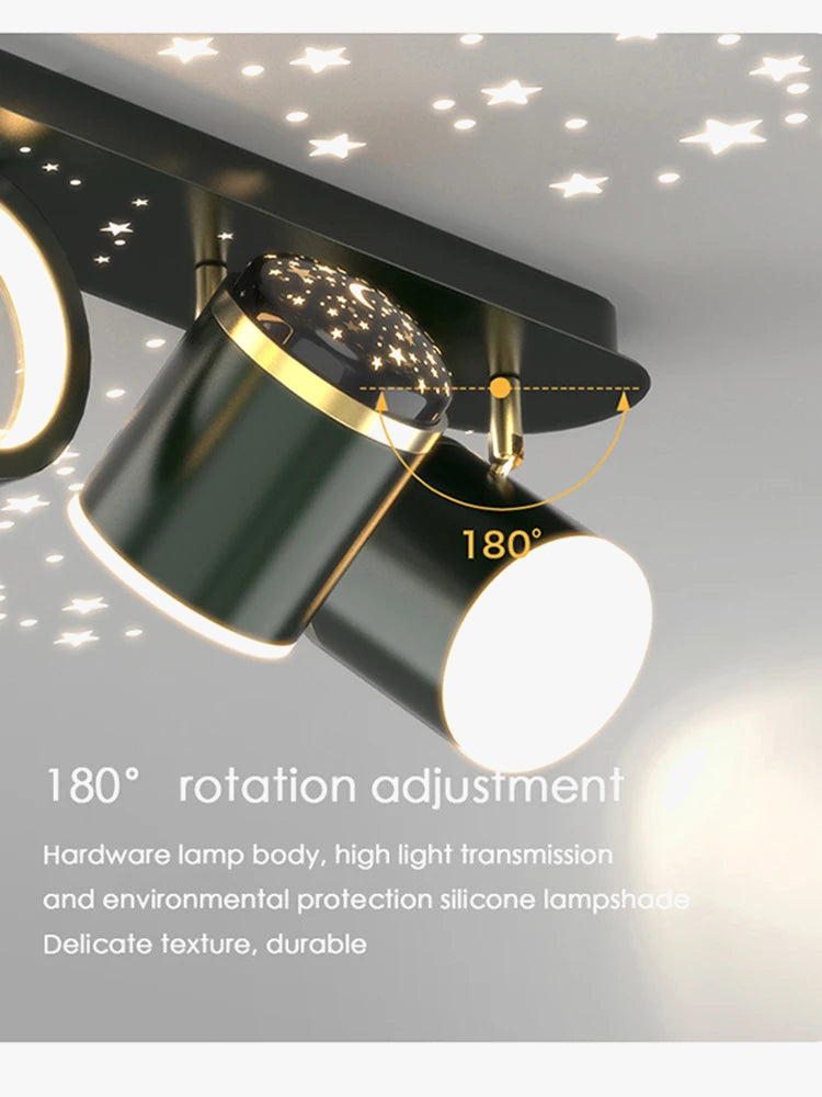 lustre led ciel étoilé salon couloir