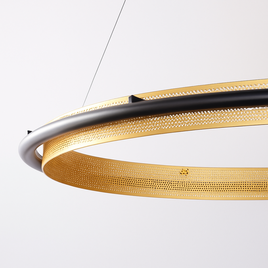 lustre led circulaire de luxe pour décoration intérieure moderne - vue 6 sur 14