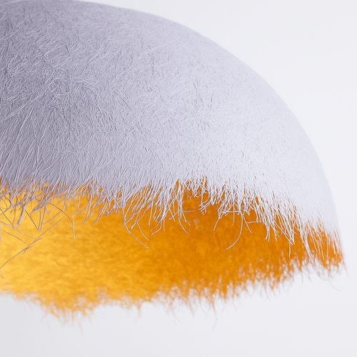 lustre led créatif demi-mois designer italien éclairage intérieur - vue 7 sur 15