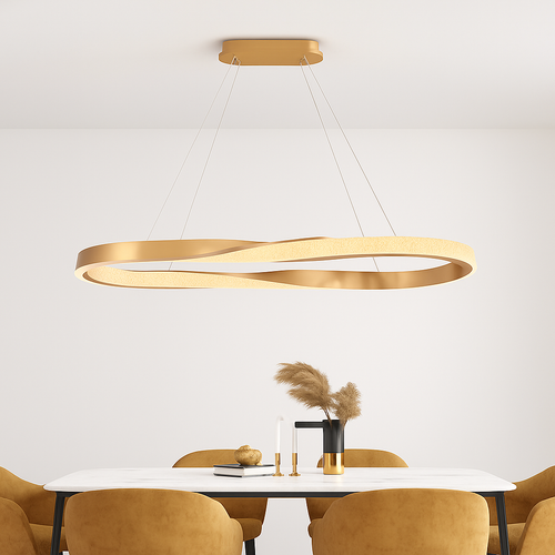 Lustre led cristal design moderne