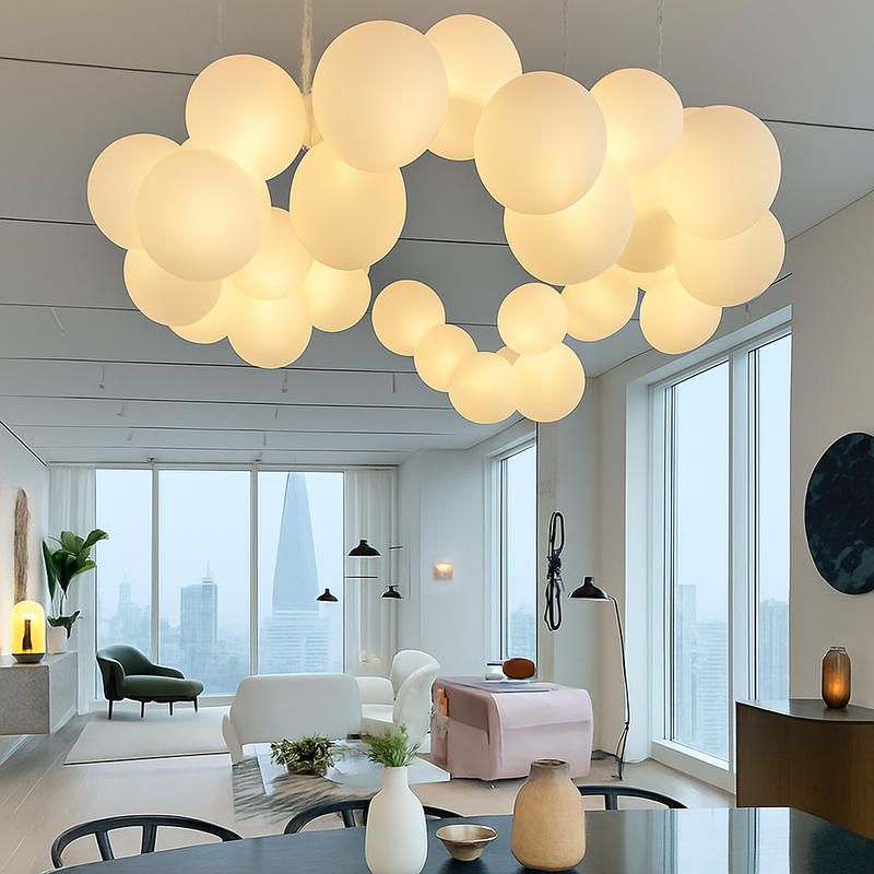 Lustre LED design moderne pour décoration intérieure