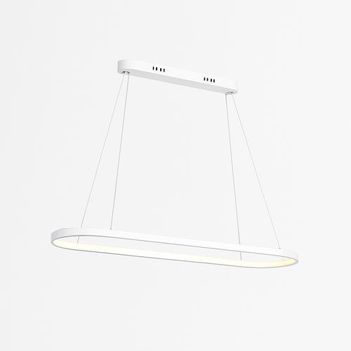 Lustre LED design suspendu en arrondi aluminium
