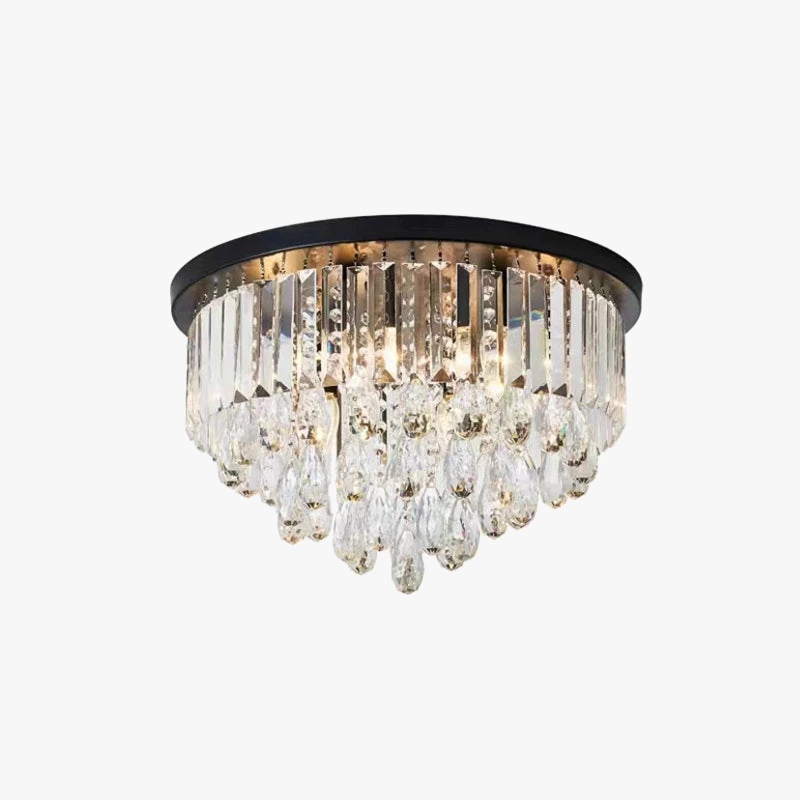 lustre led dimmable en cristal vintage luxe décoration