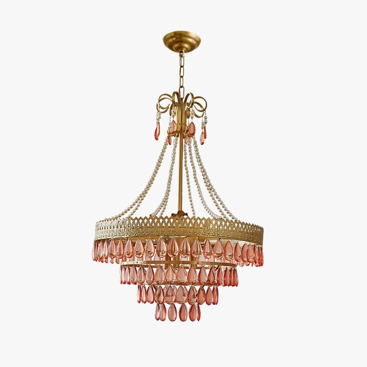 lustre à LED en cristal forme goutte d'eau pour intérieur moderne