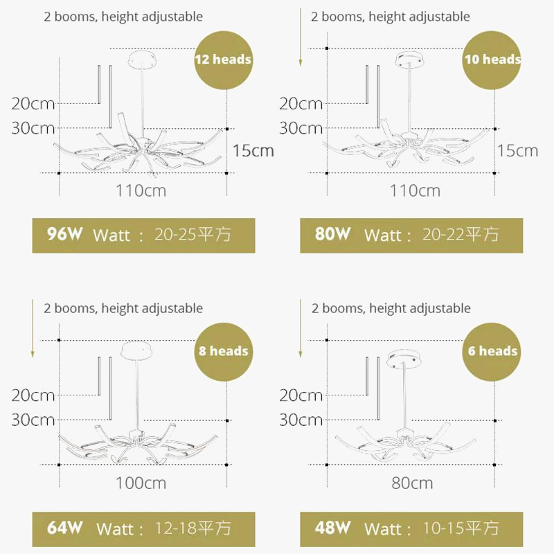 lustre led moderne éclairage intérieur lampes luminaires
