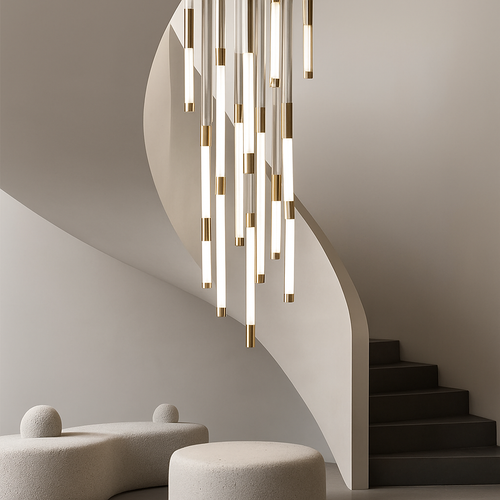 lustre led moderne de luxe pour décoration duplex grenier restaurant